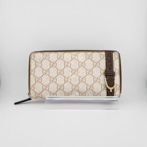 Gucci GG Emblem Zip Around Wallet
